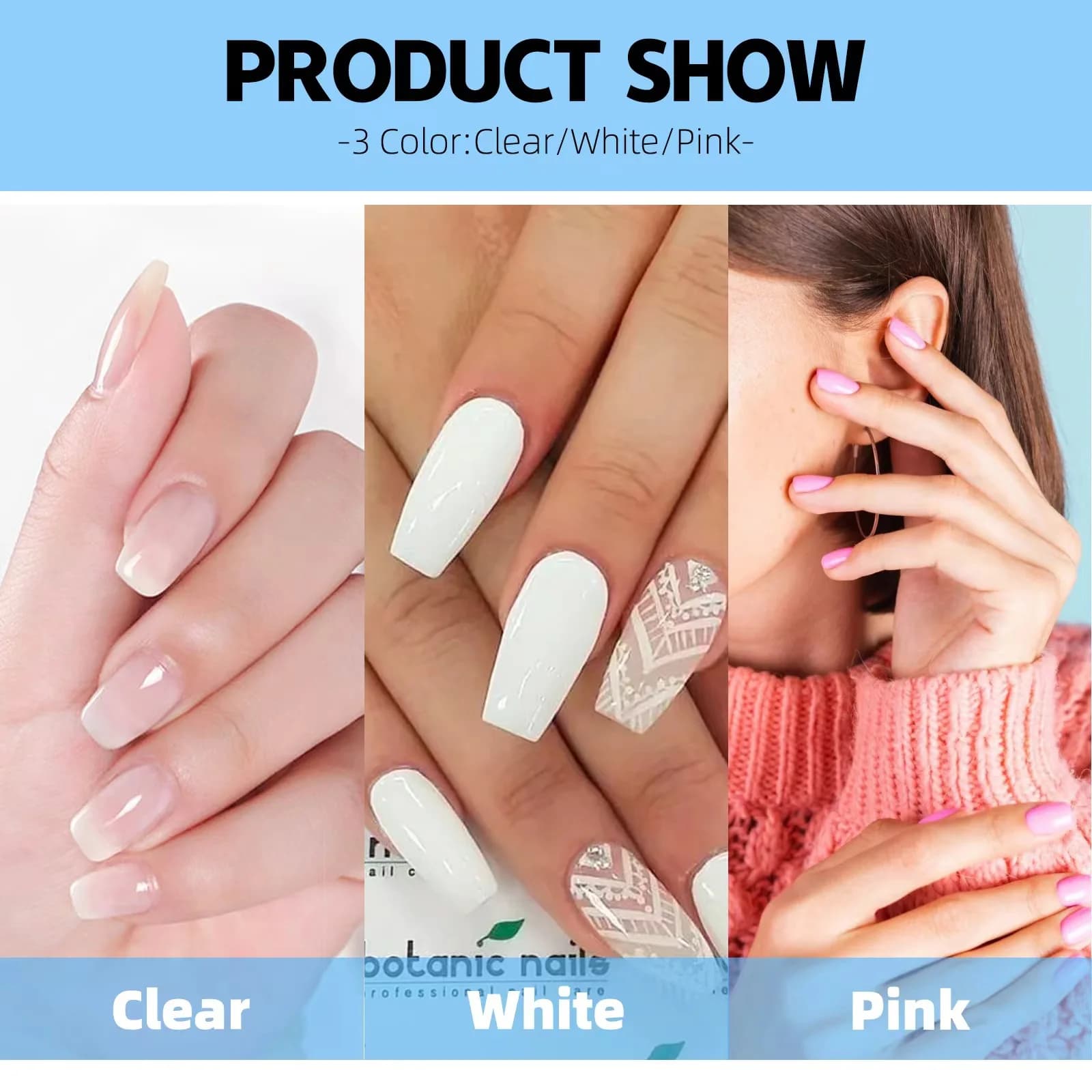 Professional Gel Nail Kit with LED Lamp and Drill