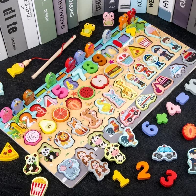 Montessori Puzzle Board Learning Toy