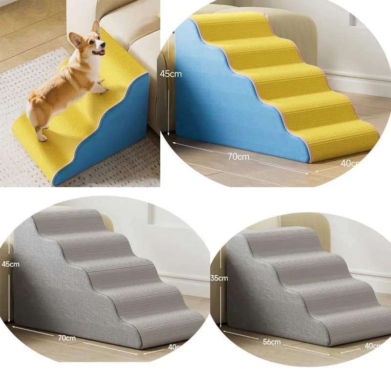 Pet Stairs with Detachable Sponge Cushioning