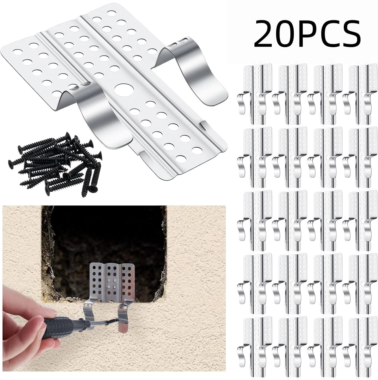 Drywall Repair Clips with Screws