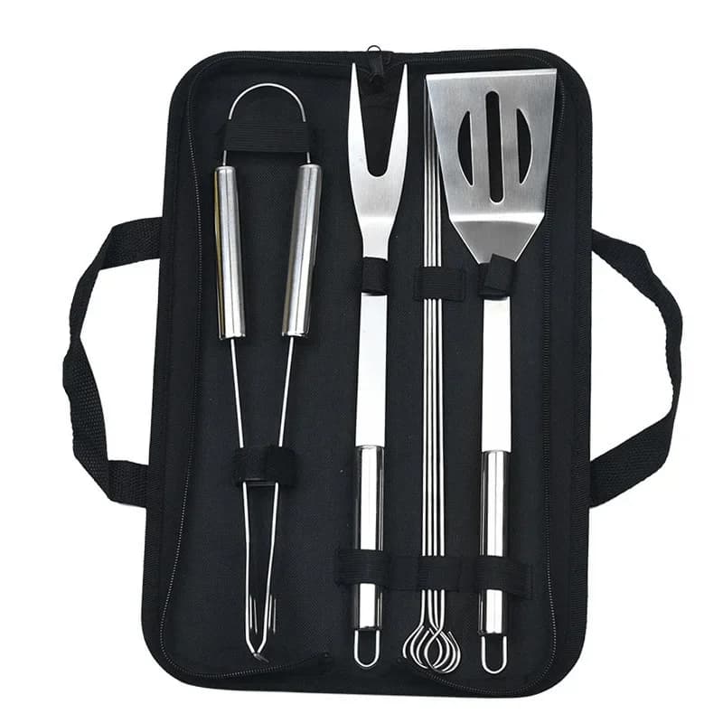 9-Piece Portable BBQ Tool Kit with Storage Bag