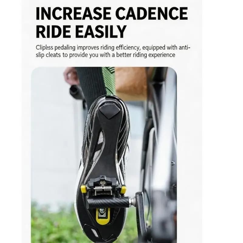 Clipless Road Bike Pedal with Cleats