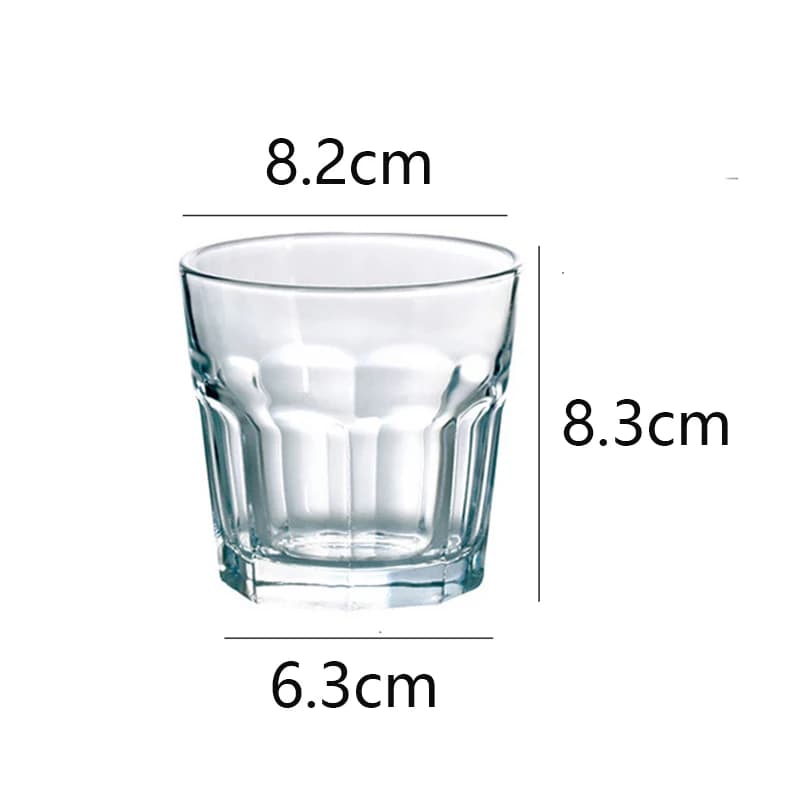 Glass Drinkware Cups Set