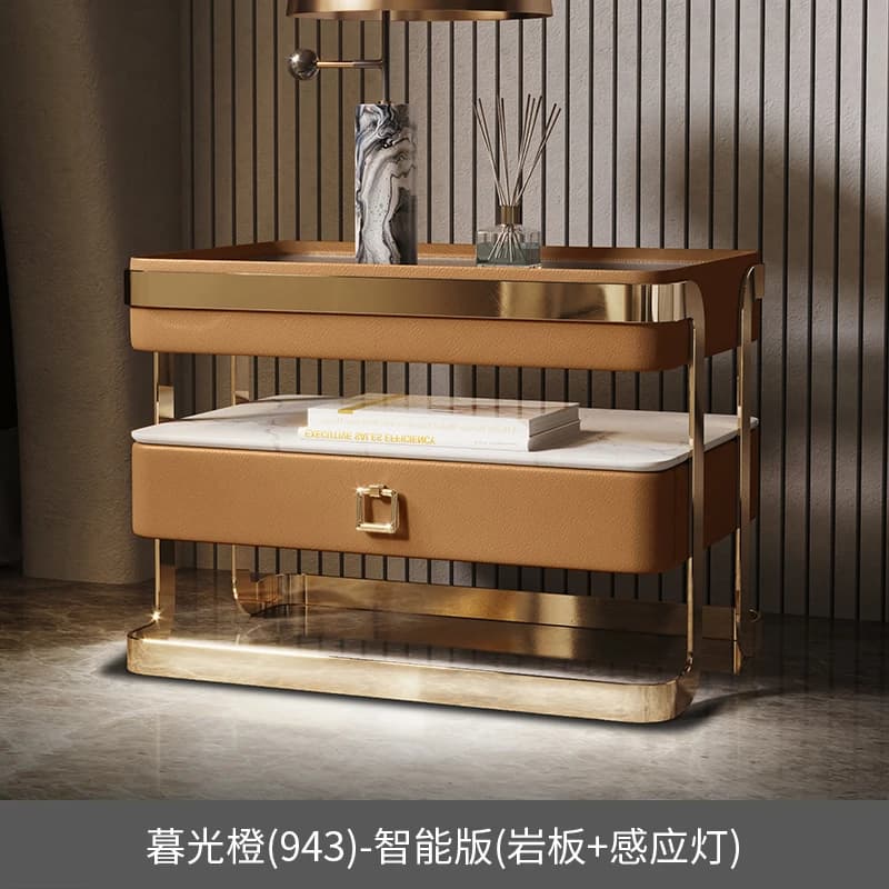 Aesthetic Simple Nightstand Modern Bedside Nordic Storage Nightstand Floor Luxury Mesita De Noche Dormitorio Home Furniture