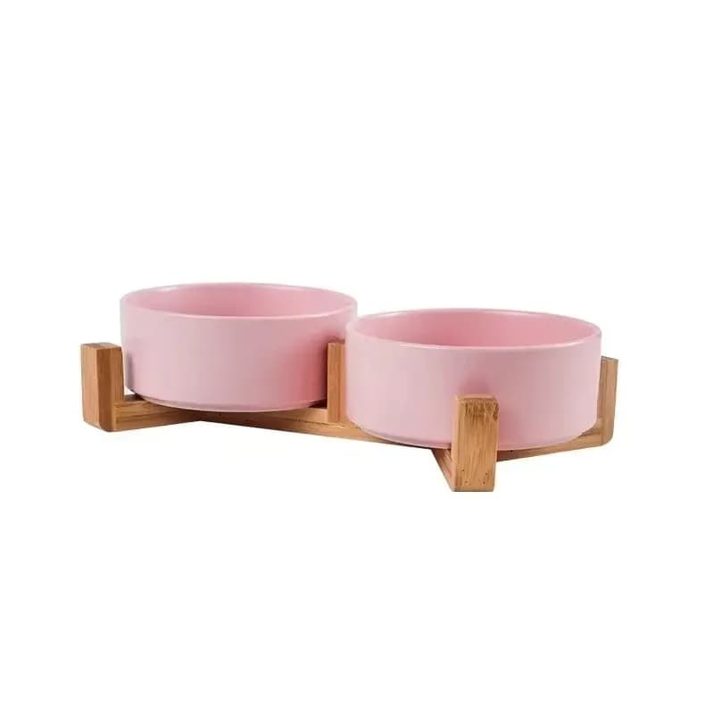 Elevated Ceramic Pet Bowl Feeder Set