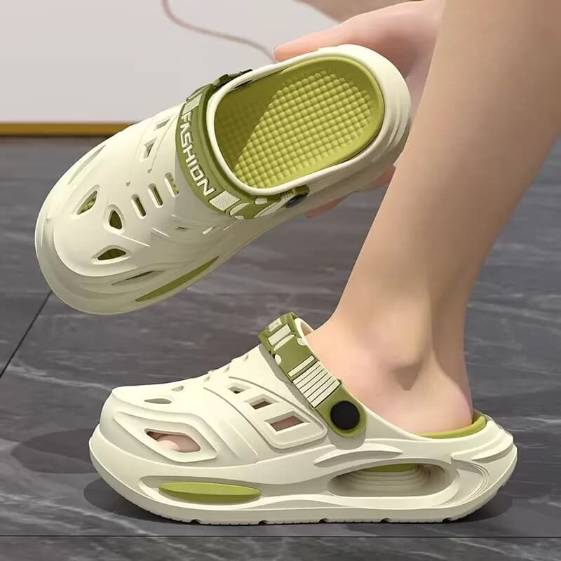 Arch Support, Anti Slip, Soft Sole, Wear-Resistant Cool Slippers for Wearing, Thick Sole Breathable Odor Proof Summer Hole Shoes