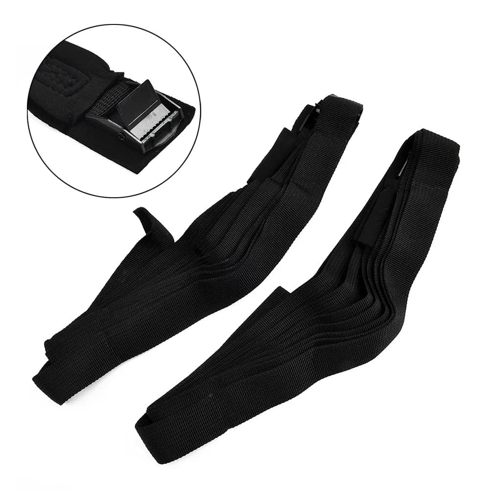 2pcs New 300cm*2.5cm Black Tie Down Strap Strong Ratchet Belt Luggage Bag Cargo Lashing With Metal Buckle Dropshipping