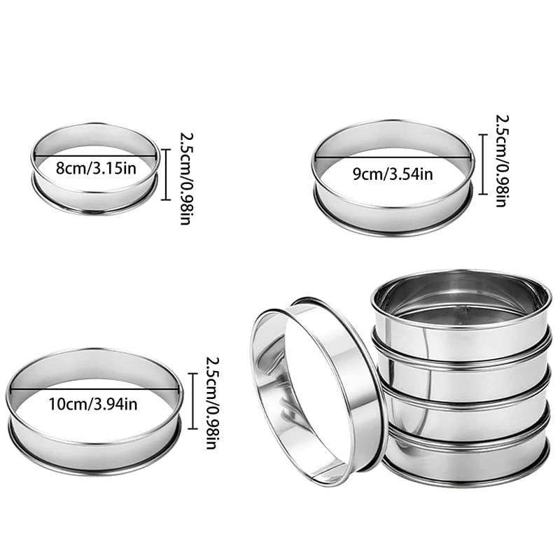 Stainless Steel Muffin Ring Molds