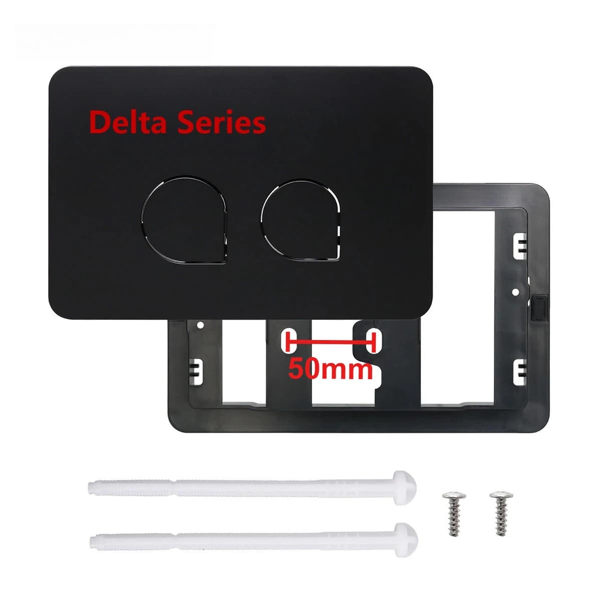 Delta 21 Toilet Plate , Dual Flush Toilet Pannel for Geberi-t Delta 50, Sigma01/ 20/ 30/ 50/ 60 Conceal Cistern Flushing Button