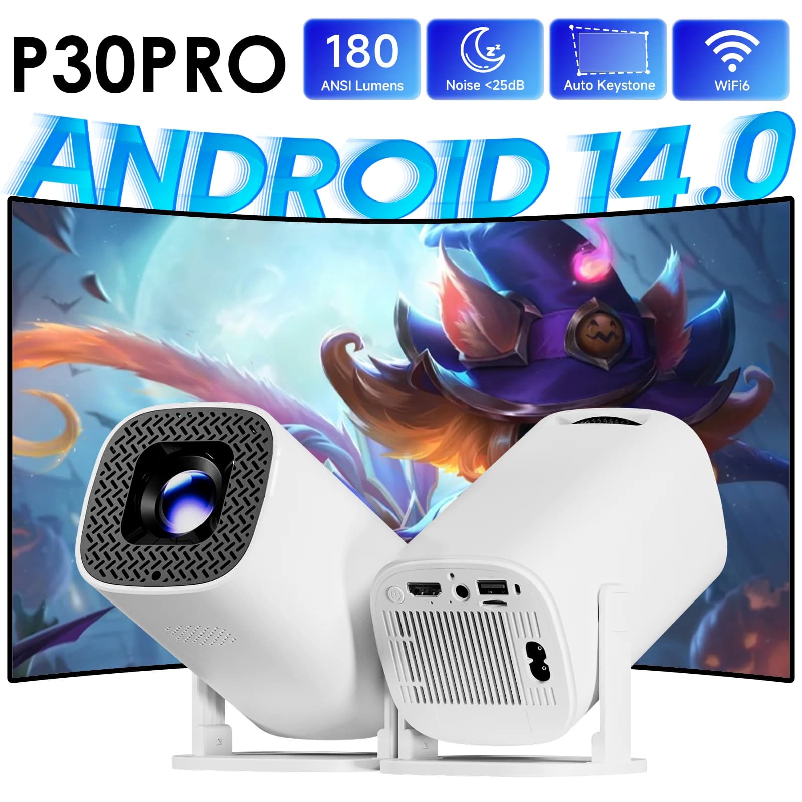 P30 PRO Smart Mini Projector