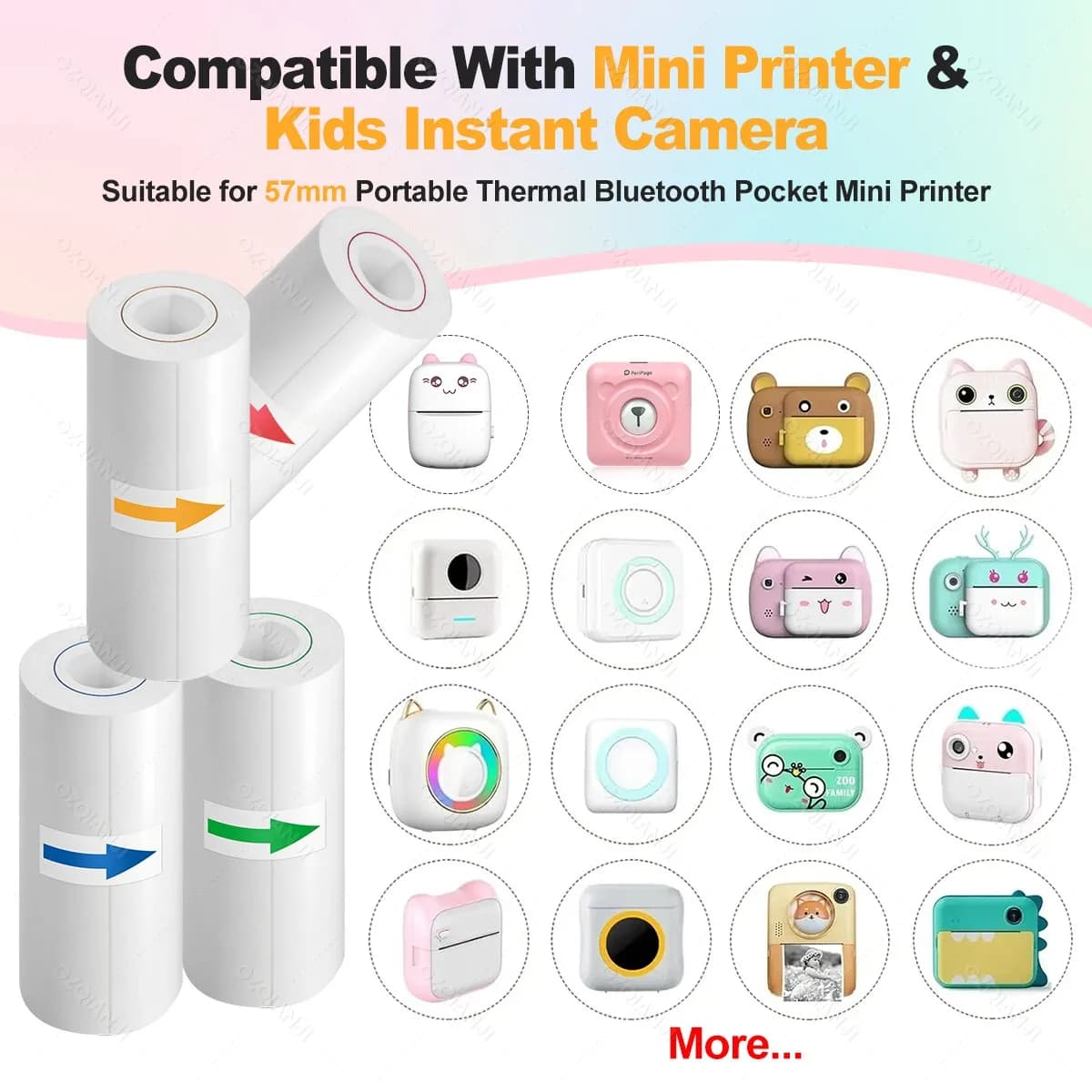 Thermal Photo Paper 57mm Rolls