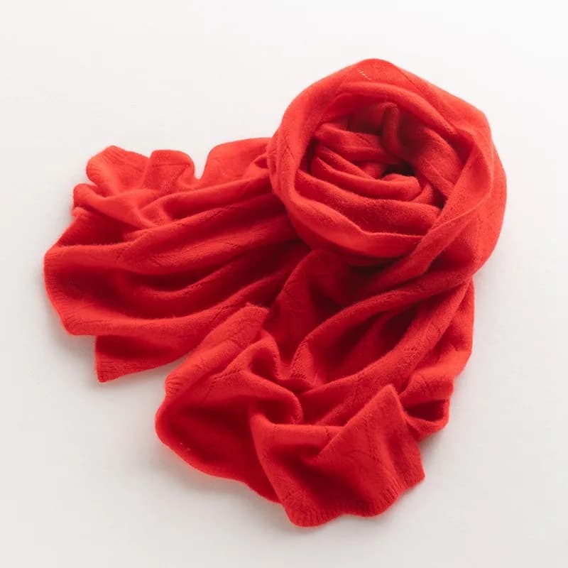 Women's Wool Knit Hollow Out Winter Shawl