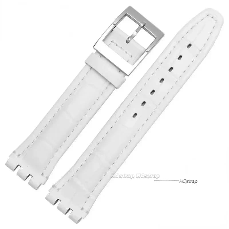 Genuine Leather Watch Strap for Swatch