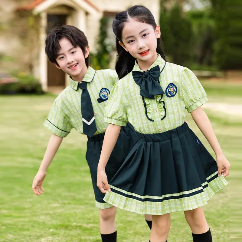 School Uniform Two-Piece Clothing Set Kids