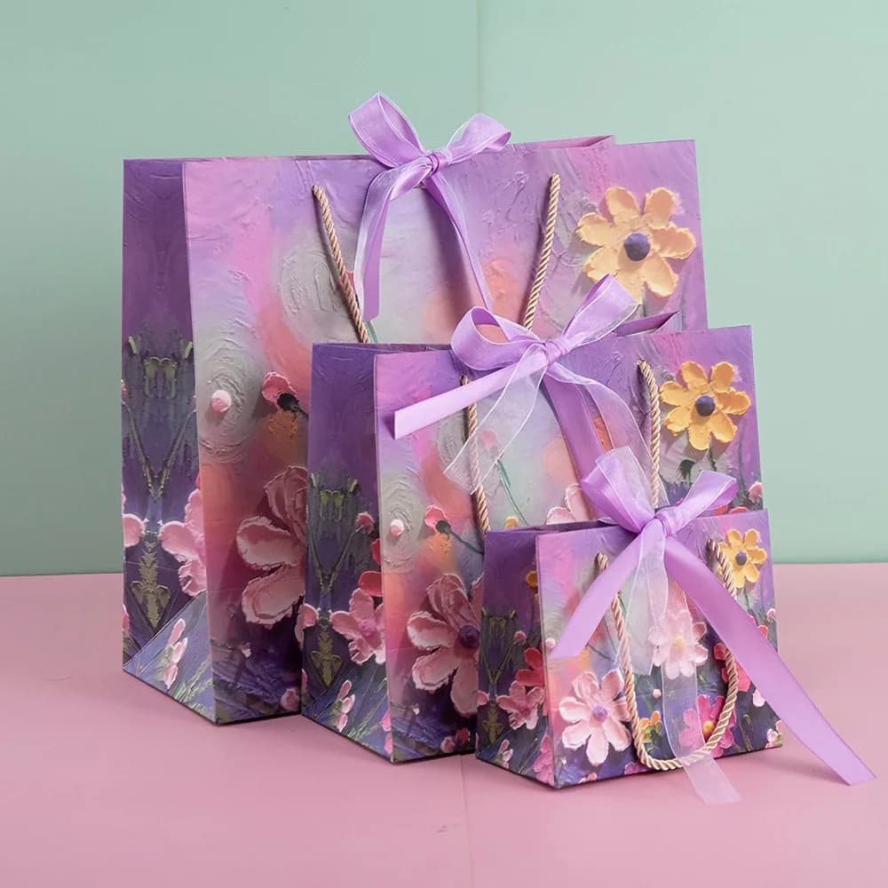 Kraft Paper Gift Bag with Handles
