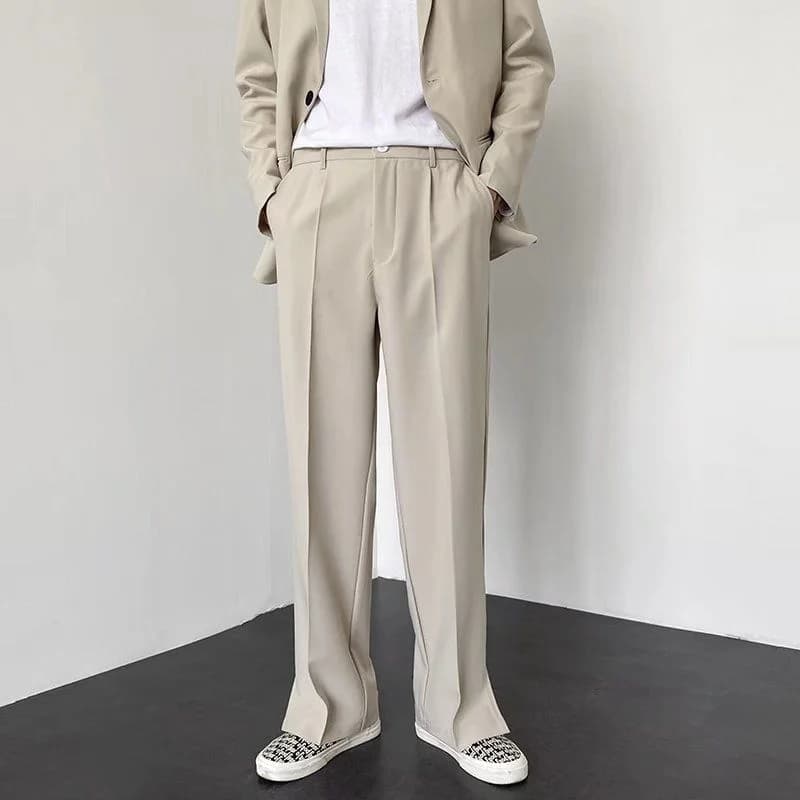 Men's Wide Leg Dress Pants