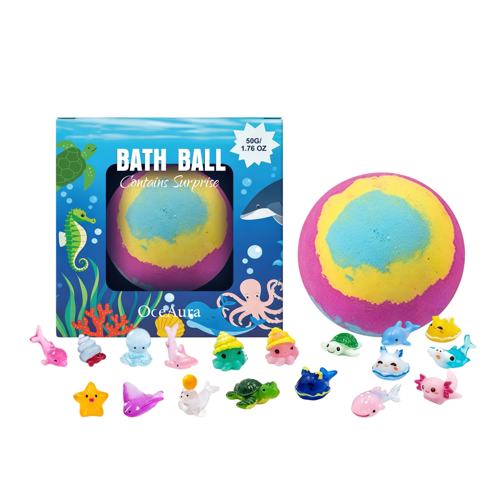 Bath Bombs Set with Surprise Toys Inside