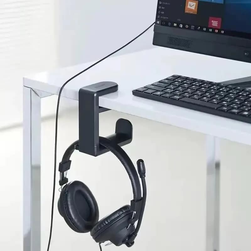 Rotating Desk Headphone Holder with Clamp