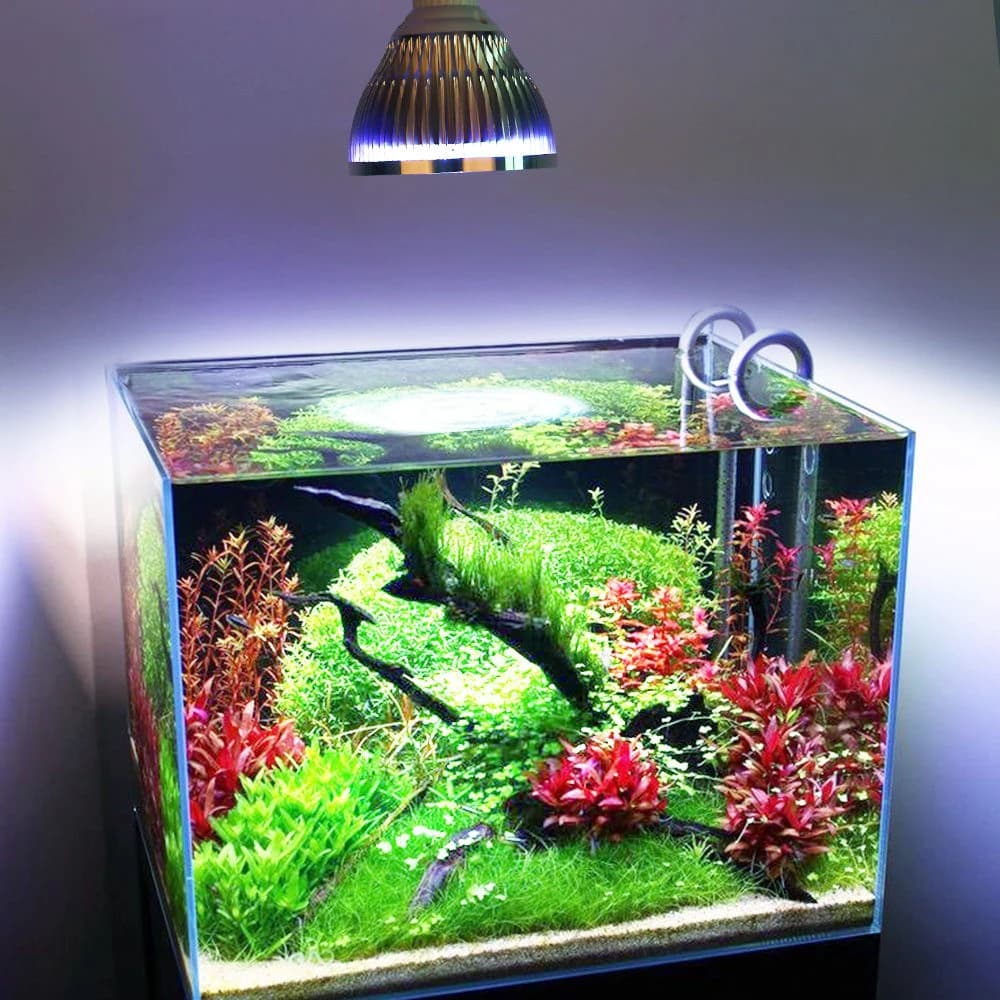 15W LED Aquarium Light, 3 Blue & 2 White LEDs, Fish Tank Landscape Spotlight, Fill Light for Freshwater/Saltwater Aquariums