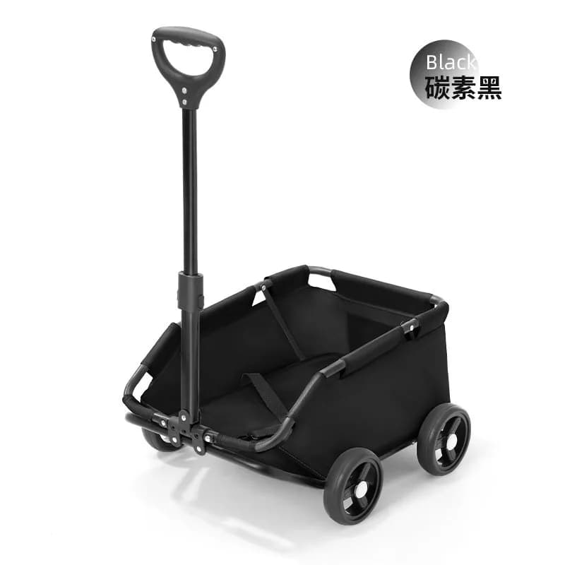 Foldable Pet Travel Wagon with Rolling Cart