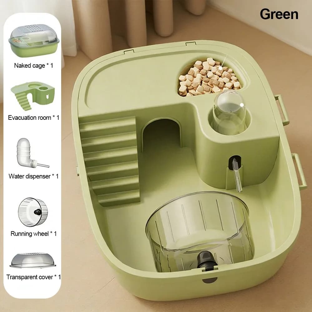 Portable Small Pet Cage with Transparent Lid