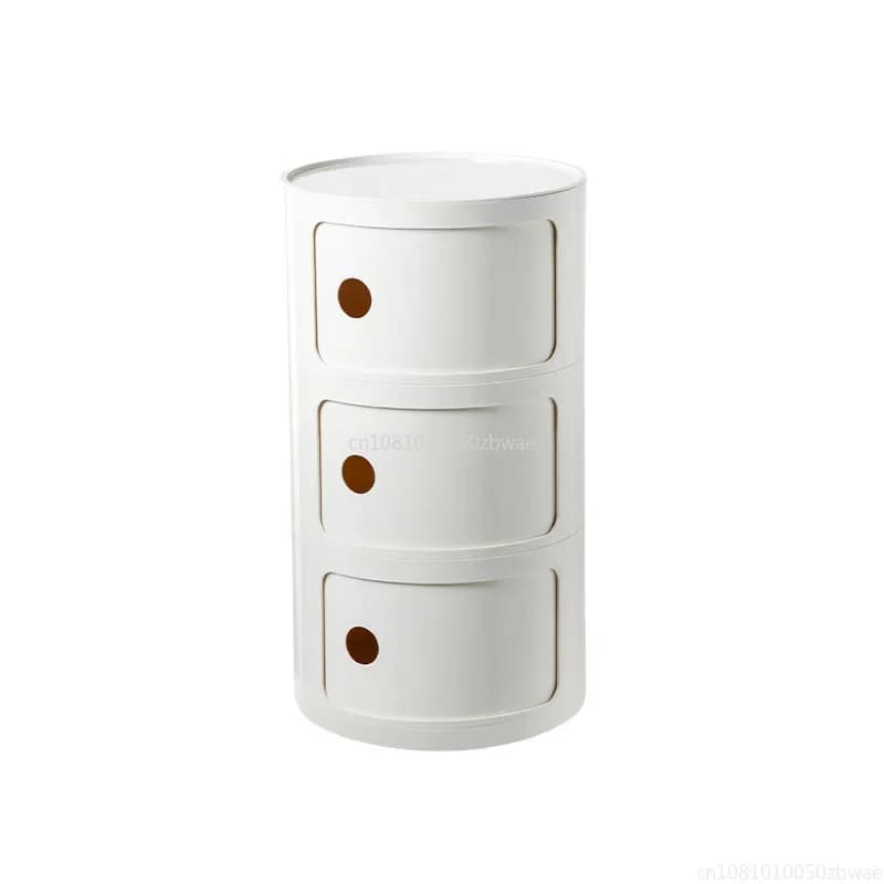 Nightstands Modular Bedside Table Round Large-capacity Storage Bedside Small Cabinet Bedroom Simple Storage Narrow Side Cabinet