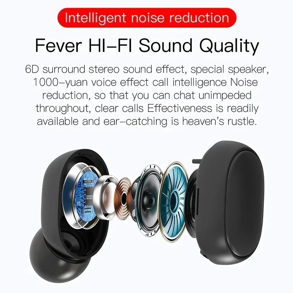Wireless Earbuds LED Display Comfortable Fit HiFi Sound Low Latency Outdoor Sports Bluetooth Earbuds For all smartphones