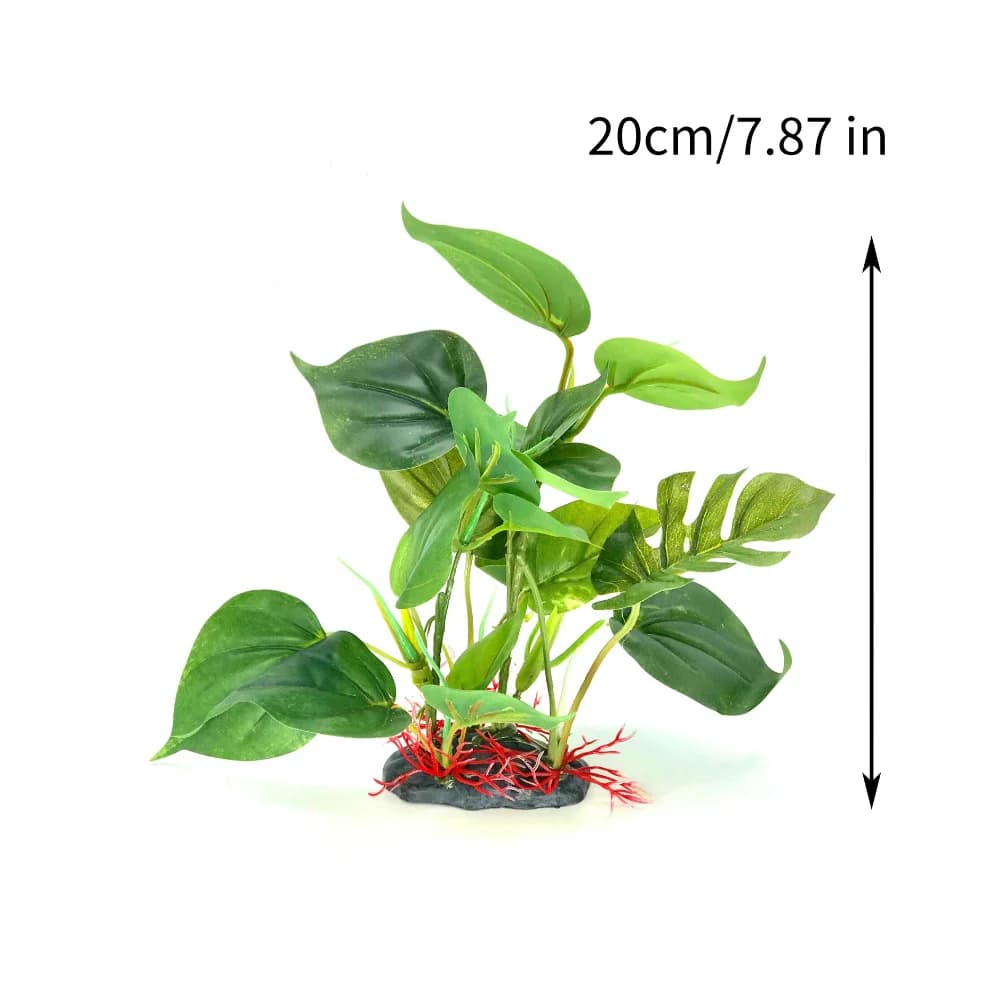 Artificial Aquarium Plant with Large Leaves