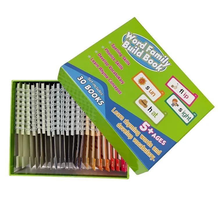 Phonics Rhyme Flashcards with Flipping Books