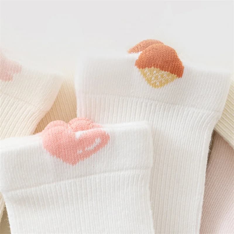 Cotton Baby Socks 3-Pair Set