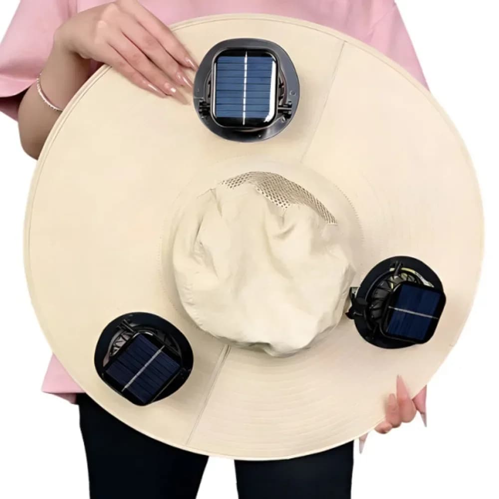 Solar Fan Hat with UV Protection