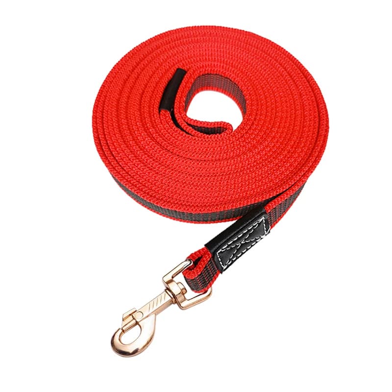 Adjustable Nylon Dog Leash with Rubber Grip