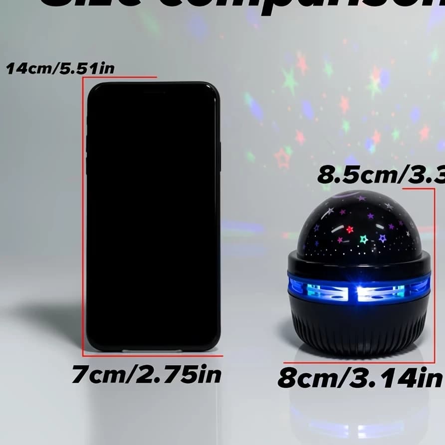 LED Starry Sky Night Lights USB Projector Lamp Magic Ball Moon Star Christmas Lights Home Room Atmosphere Decorations