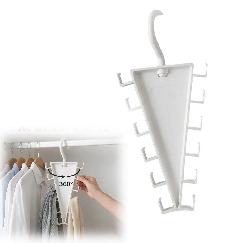 Multi-Slot Vertical Closet Organizer Hanger