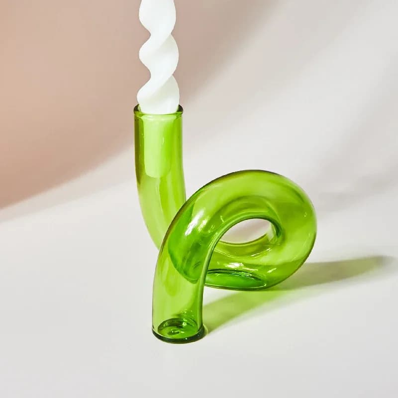 Curved Glass Vase