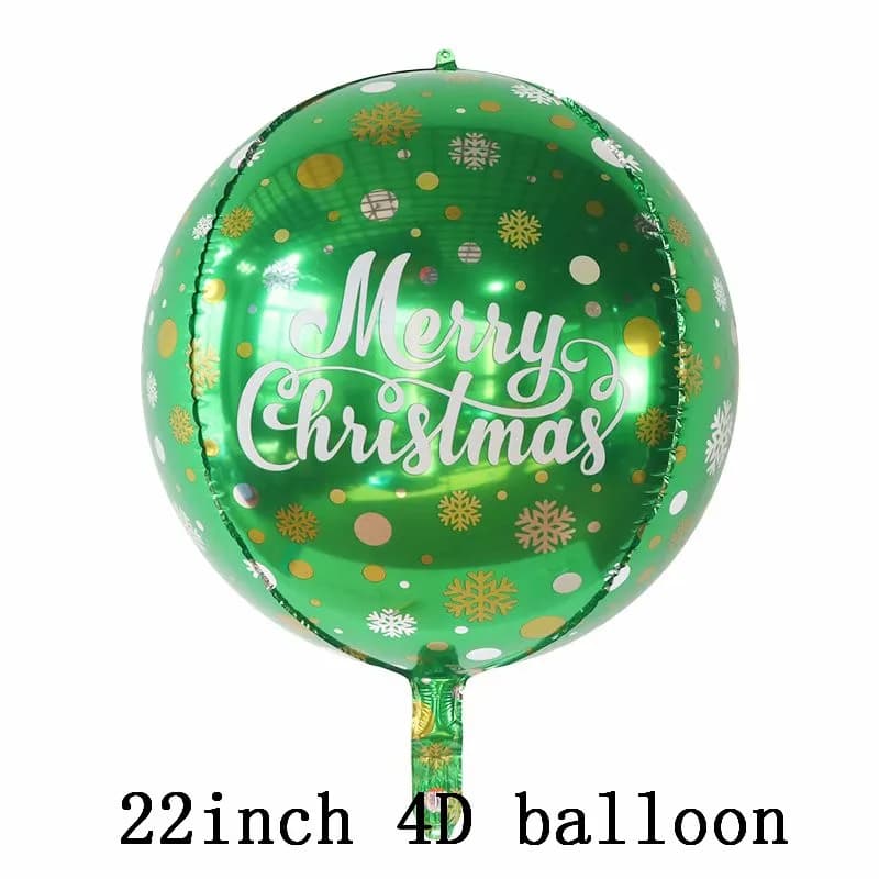 2025New Year's Party Decorations Merry Christmas Balloons Santa Claus Snowman Elk Globos DIY Christmas decorations