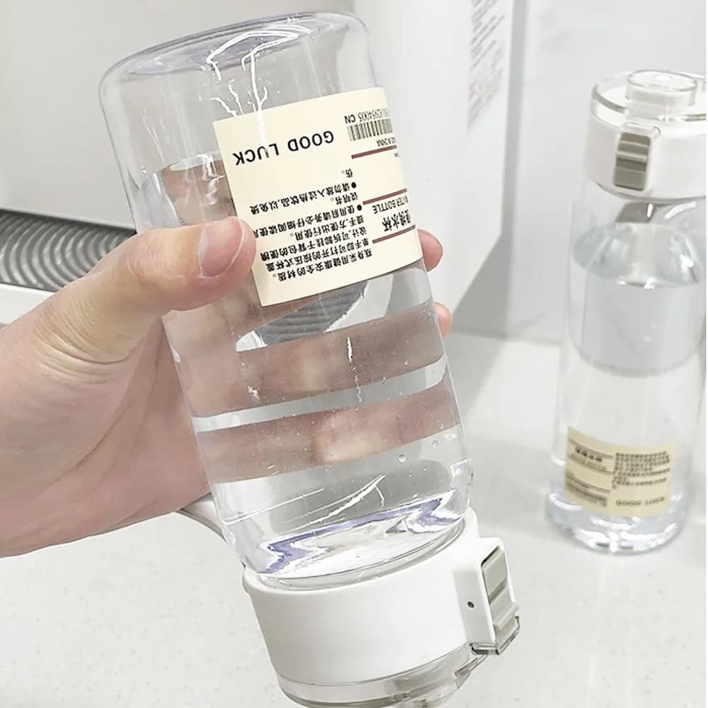 Transparent Kawaii Water Bottle