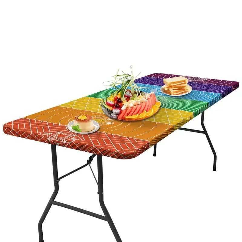 Geometric Fitted Picnic Table Cover