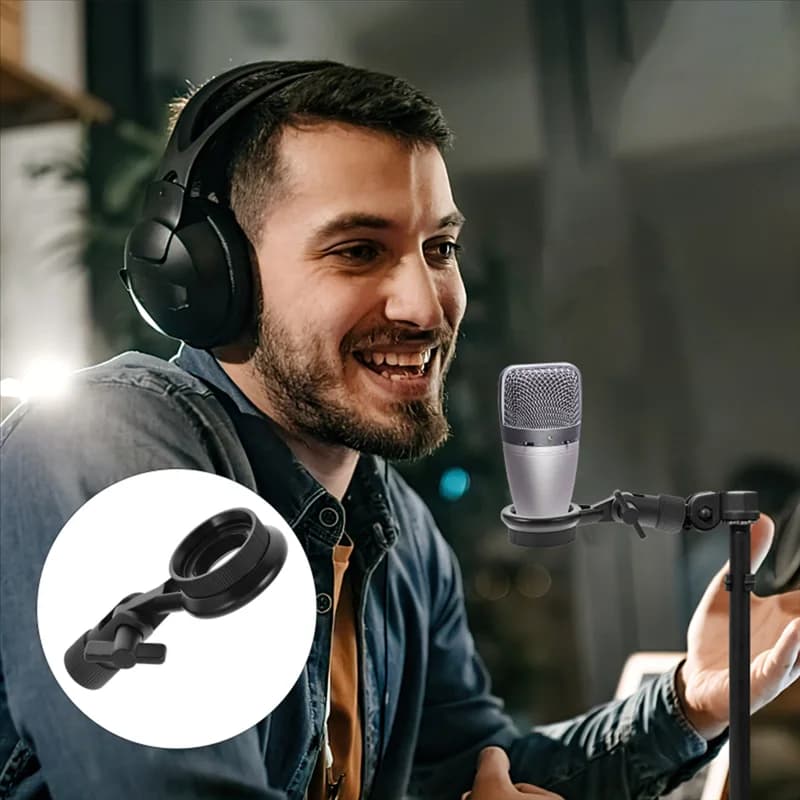 Metal Microphone Clip with Angle Adjustment