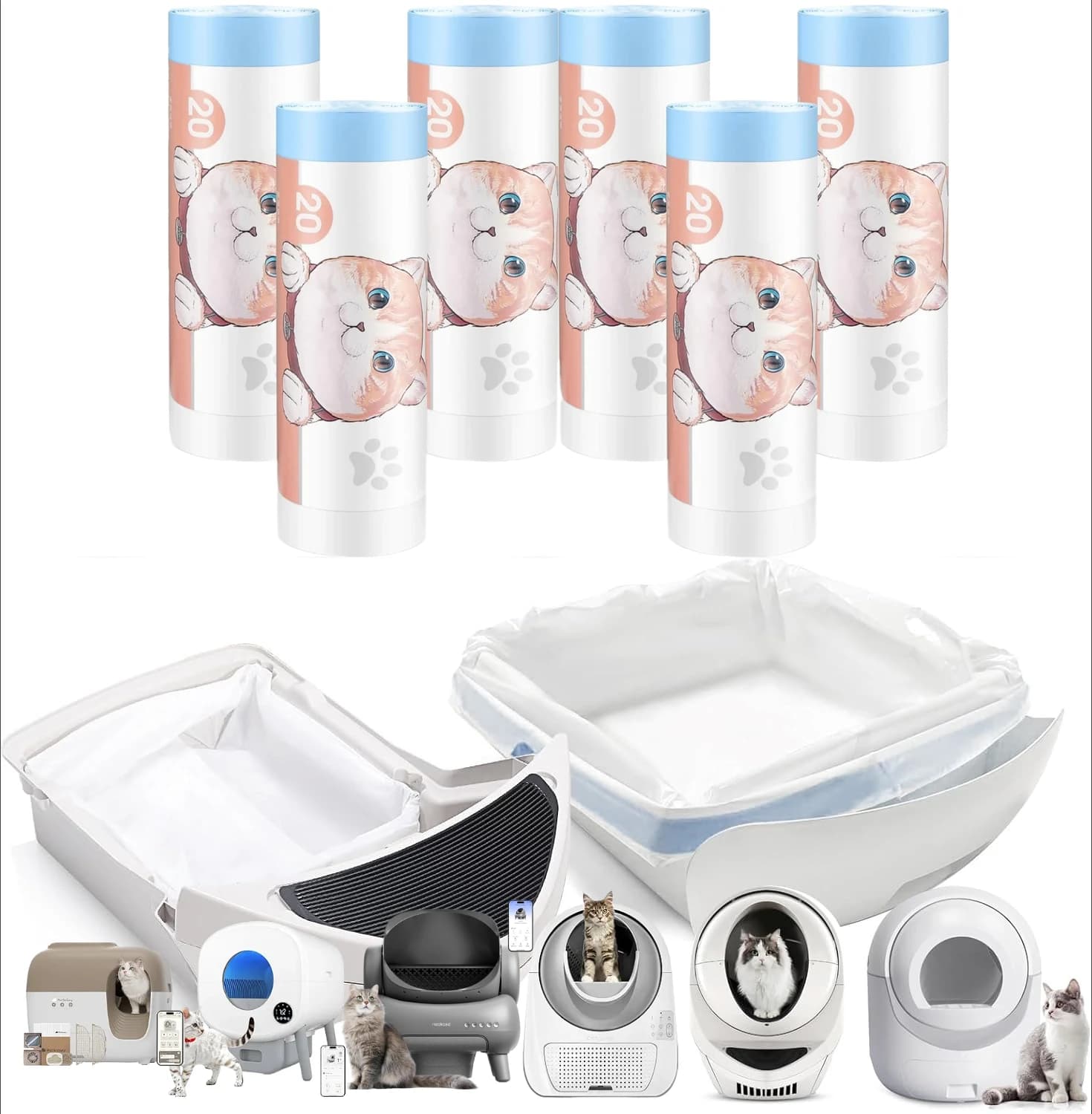 Automatic Litter Box Liners - 100 Count