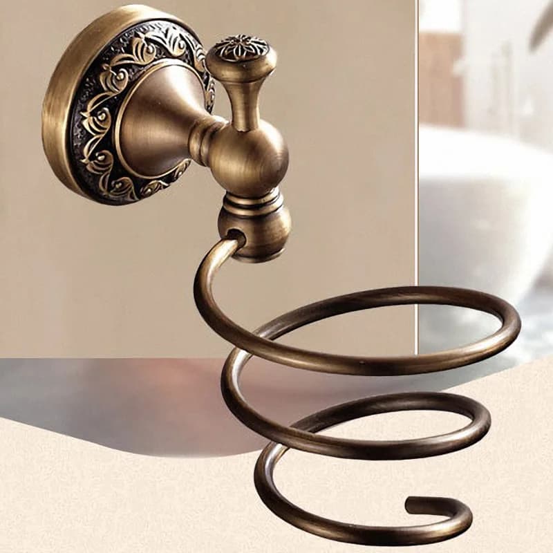 Antique Brass Bathroom Accessories Set