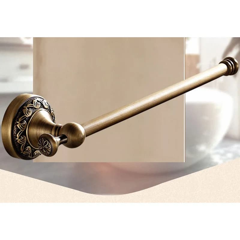 Antique Brass Bathroom Accessories Set