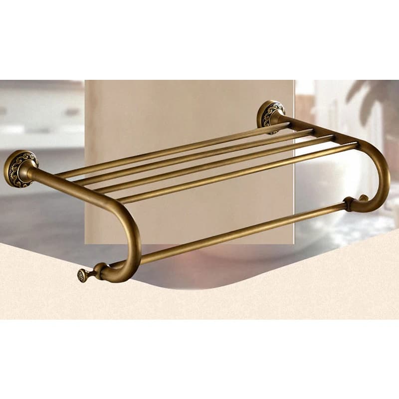 Antique Brass Bathroom Accessories Set