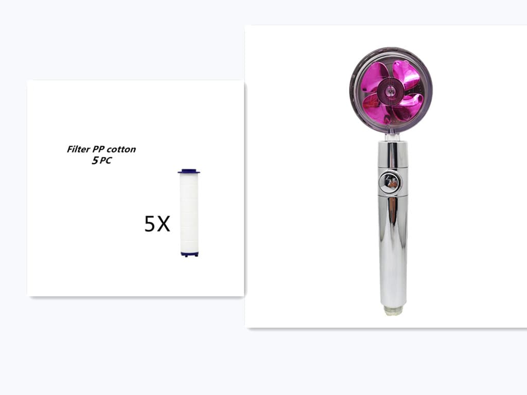 Propeller Handheld Shower Head With Filter