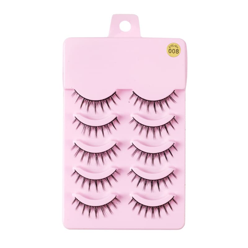 5 Pairs Manga Lashes Anime Cosplay Natural Wispy Korean Makeup Artificial False Eyelashes
