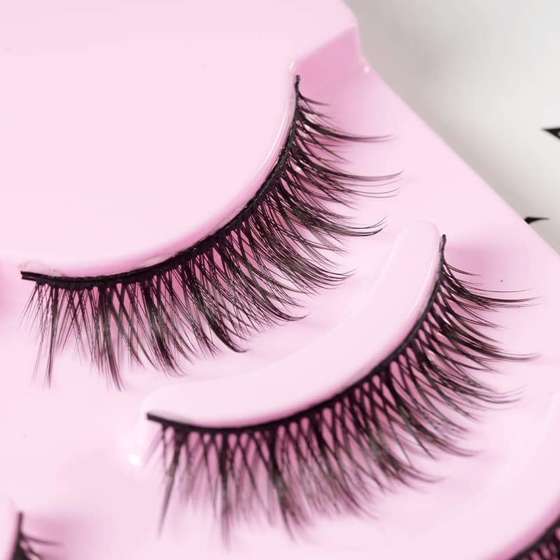 5 Pairs Manga Lashes Anime Cosplay Natural Wispy Korean Makeup Artificial False Eyelashes