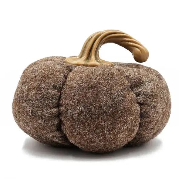 Brown Pumpkin Ornament Set of 3