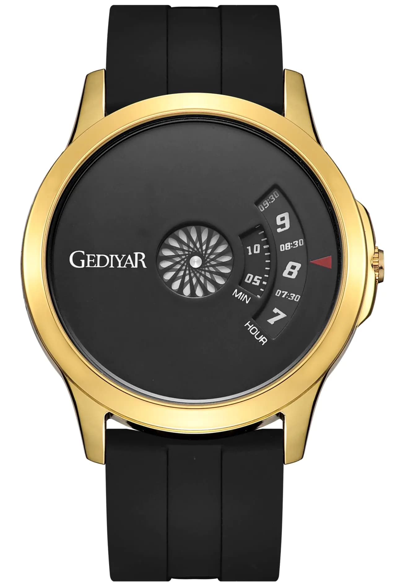Men's Gold Waterproof Quartz Analog Wrist Watch