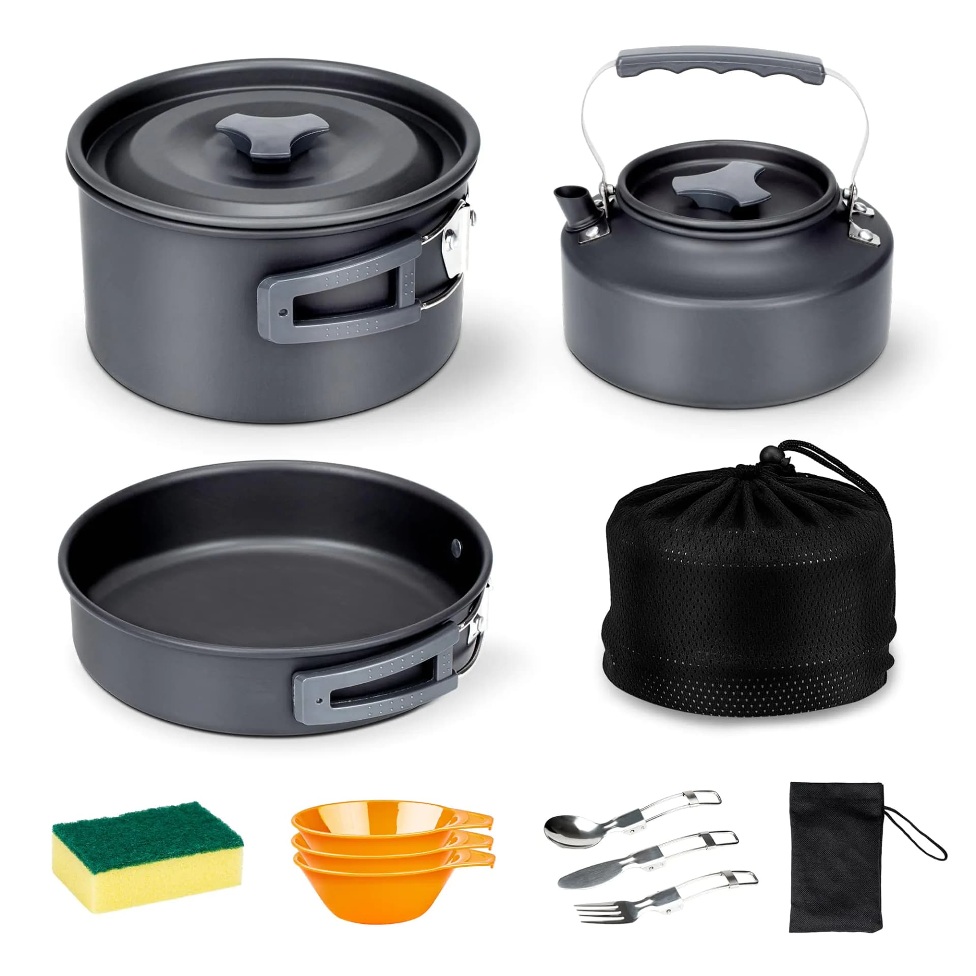 Alocs Portable Camping Cookware Set With Accessories