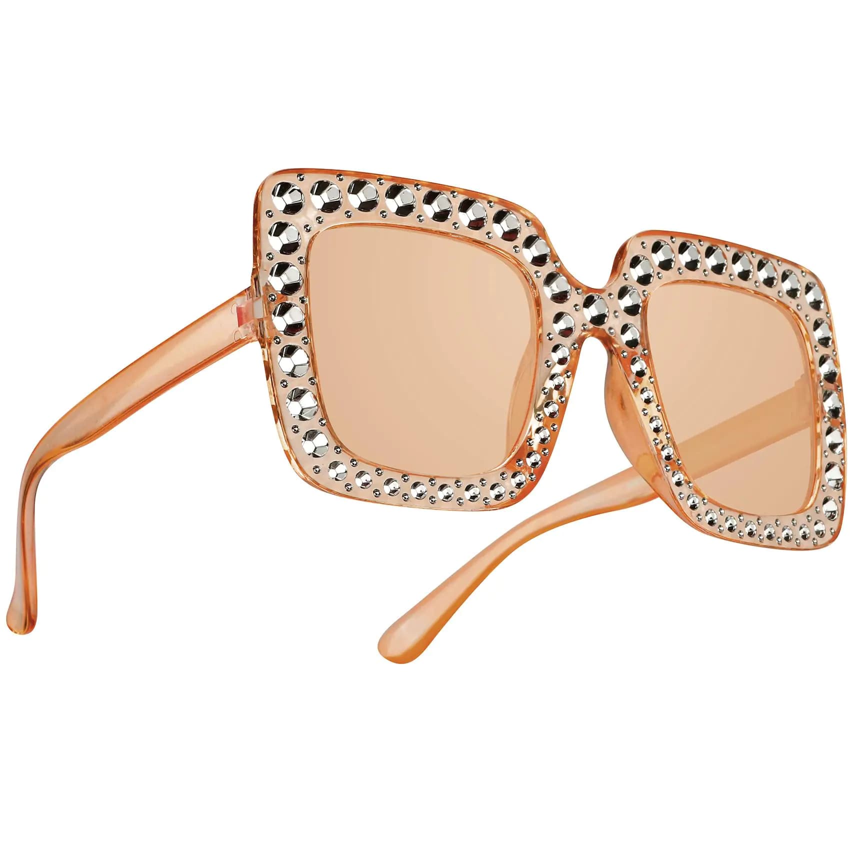 Retro Oversized Square Sunglasses With Thick Frame